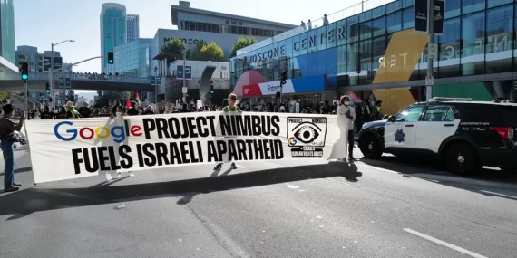 İsrail’e Destek Verdiği Gerekçesiyle Google’ın “Nimbus Projesi” Protesto Edildi