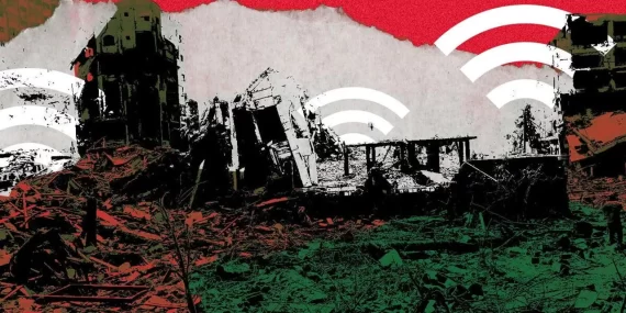 Gazze’nin Güneyinde Internet Hizmetleri Kesildi
