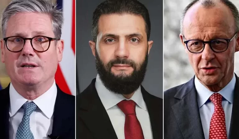 Suriye Lideri Şera’dan Almanya ve İngiltere’ye ilk ziyaret