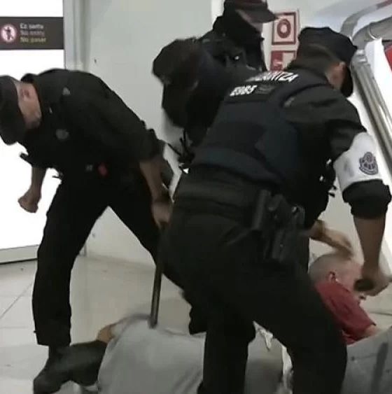 Bask polisinin filo aktivistlerine müdahalesine tepki
