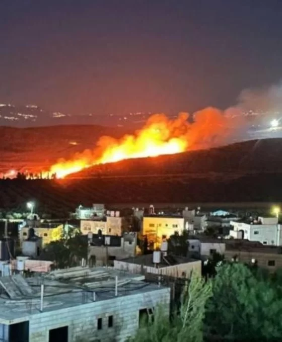 Ramallah'ta yerleşimciler tarım arazilerini ateşe verdi