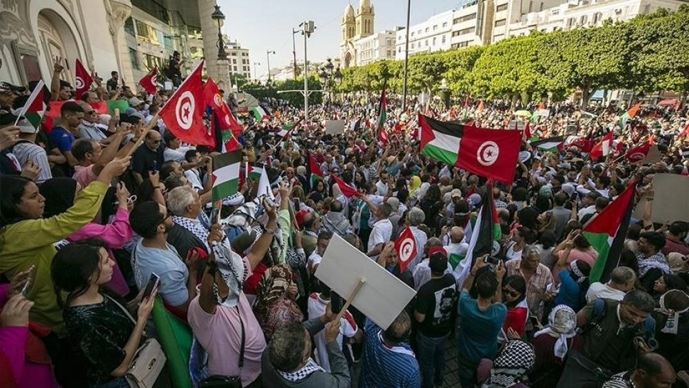 Tunus'ta büyük gösteri: Gazze ve Lübnan'a destek