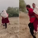 Cezayirli gençten alevlerin ortasında insanlık dersi