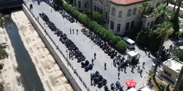 Suriye'de ilk motosiklet rallisi başladı, yollar canlandı