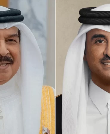 Katar Emiri ve Bahreyn Kralı ikili ilişkileri görüştü