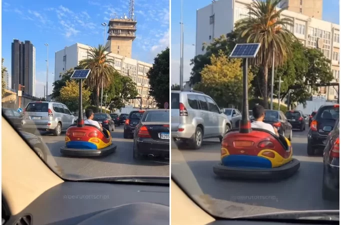 Beyrut'ta çarpışan oto trafiğe çıktı iddiası sahte çıktı