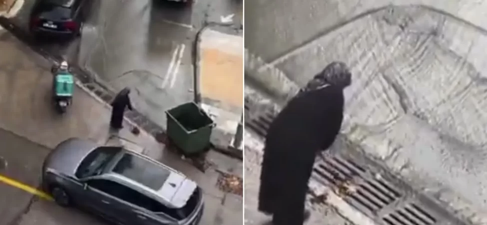 Yalova'da sel felaketine bastonuyla direnen teyze gündem oldu!